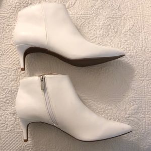 Never worn white booties